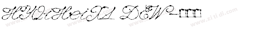HYQiHeiX1 DEW字体转换